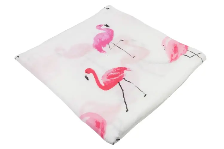 Flamazing Flamingo Muslin Baby Blanket