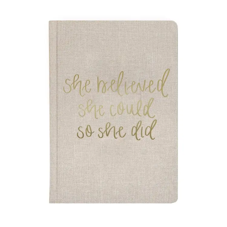 Sweet Water Decor She Believed She Could So She Did Fabric Journal