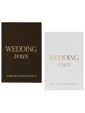 Sweet Water Decor Wedding Vow Booklet Set of 2