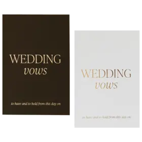 Sweet Water Decor Wedding Vow Booklet Set of 2