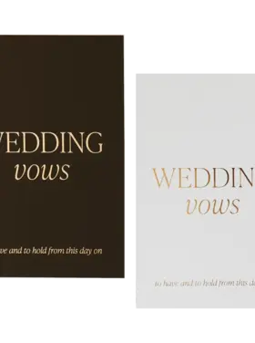 Sweet Water Decor Wedding Vow Booklet Set of 2