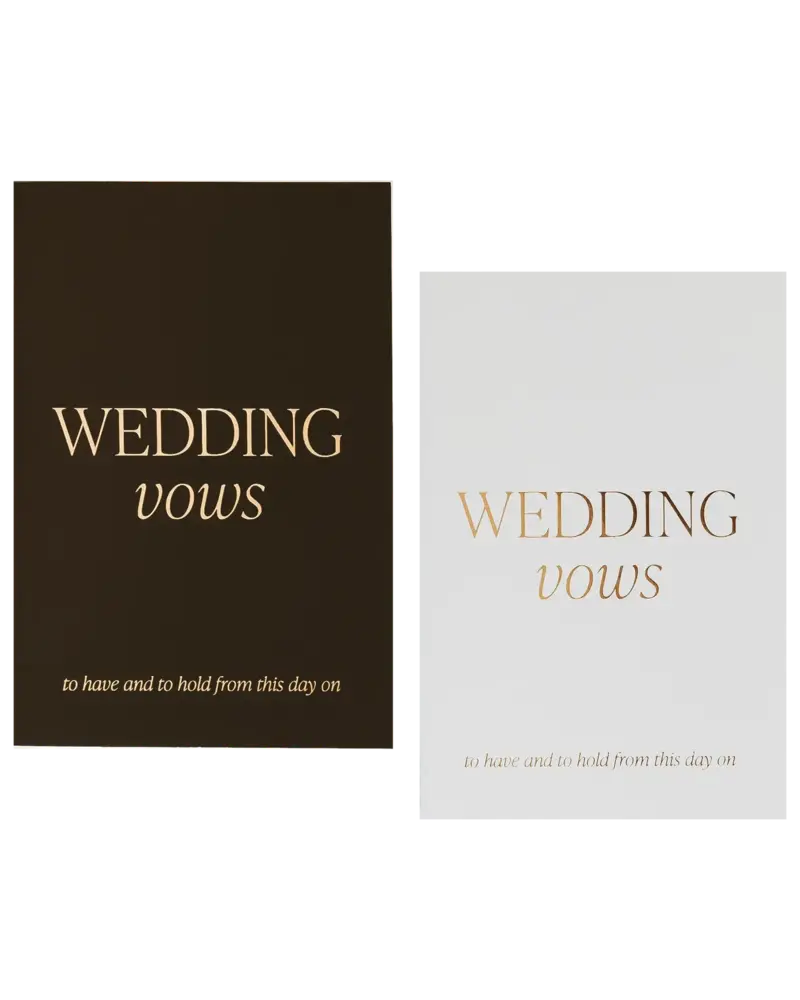 Sweet Water Decor Wedding Vow Booklet Set