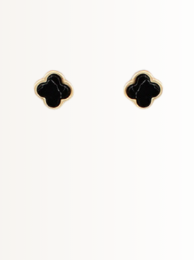 Styled Jupiter Stone Clover Stud Earring
