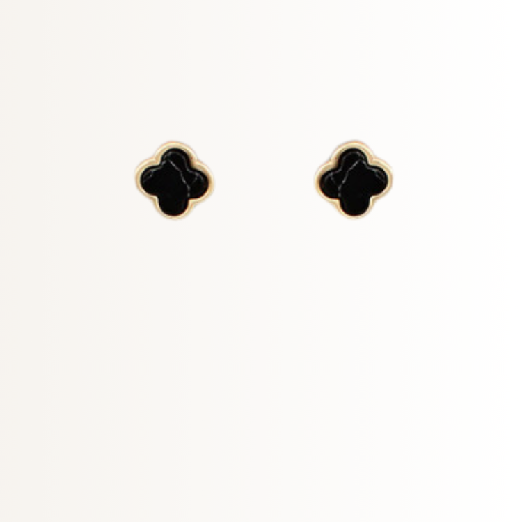 Styled Jupiter Stone Clover Stud Earring