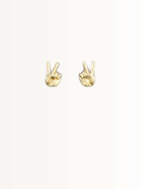 Peace Sign Earring