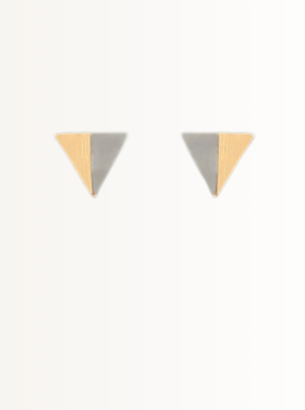 Triangle Stud Earring -2 Color Options