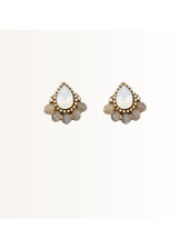 Initial Styles Teardrop Crystal Earring