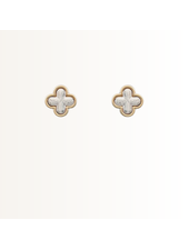 Initial Styles Silver & Gold Clover Earrings