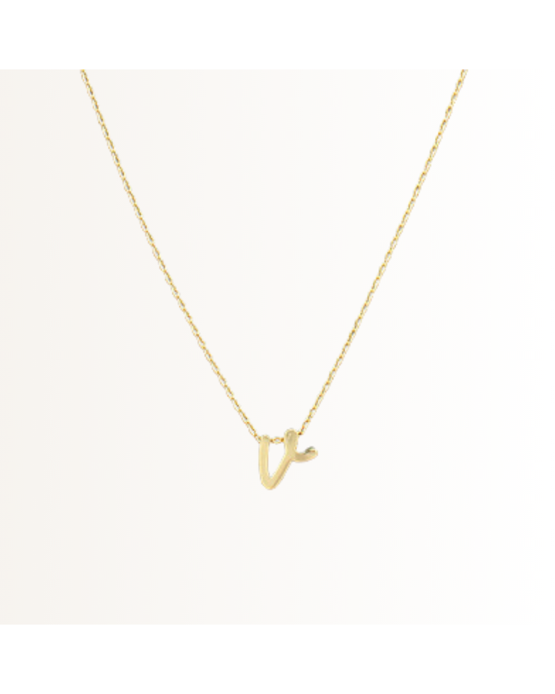 Initial Styles Cursive Letter Initial Necklace