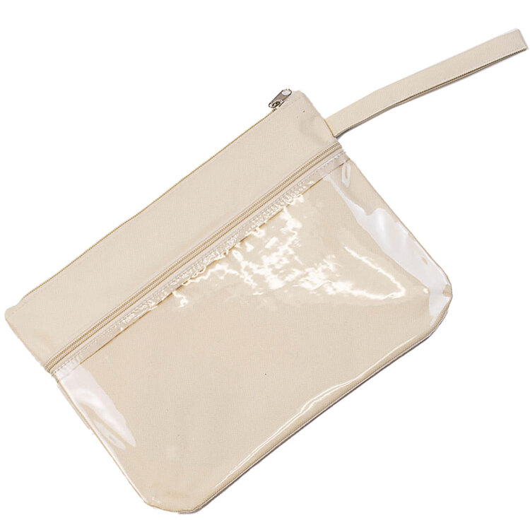 Tan & White Wet/Dry Bag