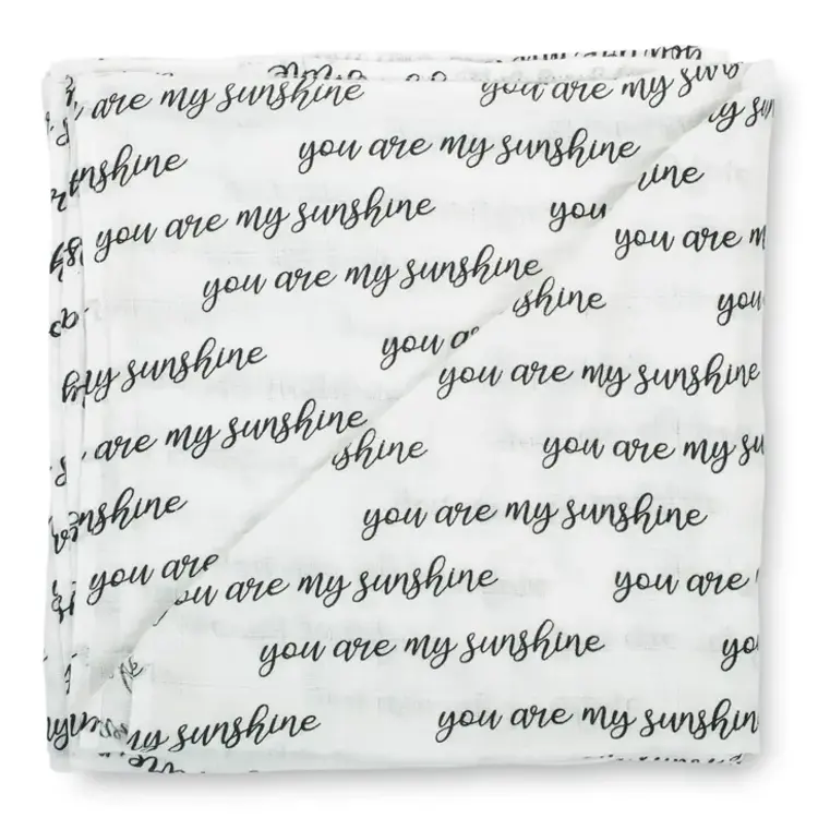 You Are My Sunshine Muslin Baby Blanket