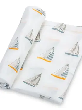 Sailing Away Baby Blanket