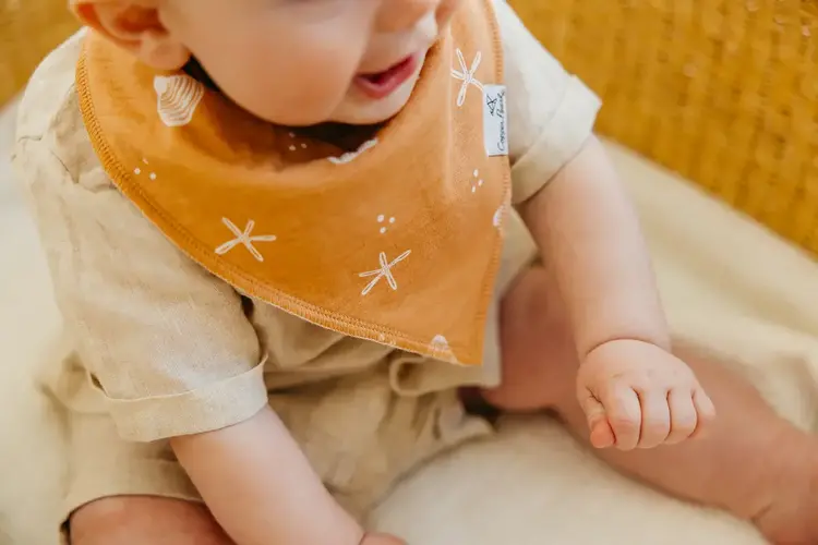 Copper Pearl Cove Bandana Bibs