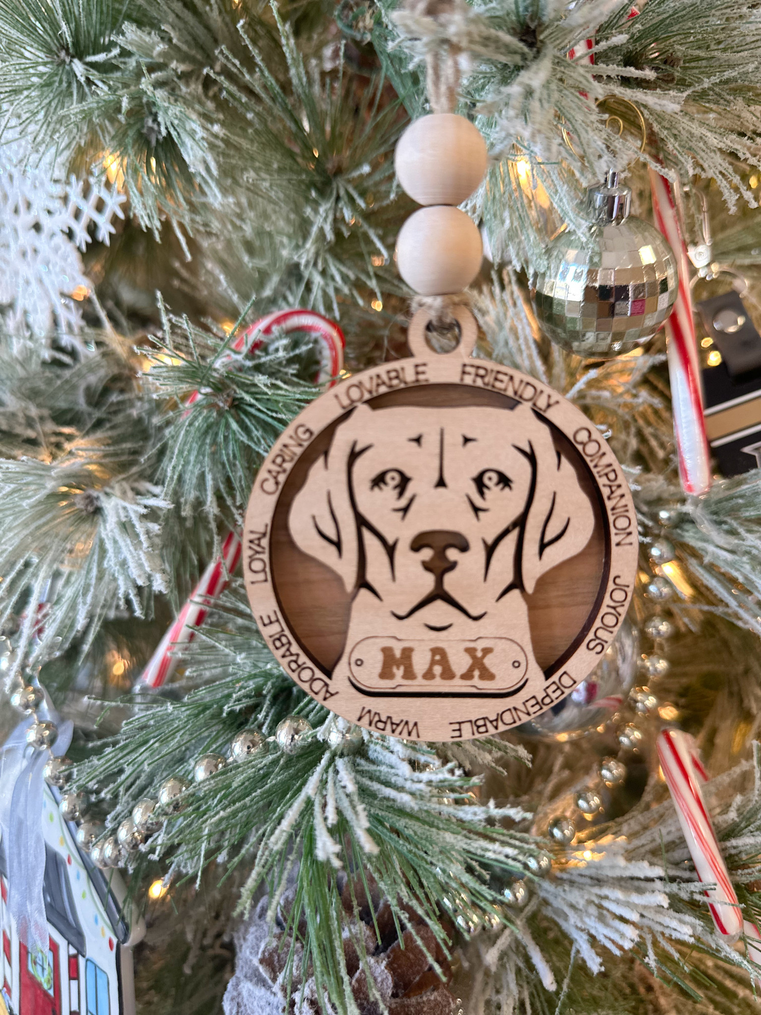 Personalized Dog Breed Ornament at Initial Styles Jupiter Boutique Initial Styles Jupiter Boutique