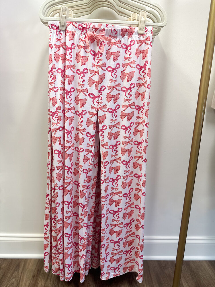 Pink Bow Pajama Pants