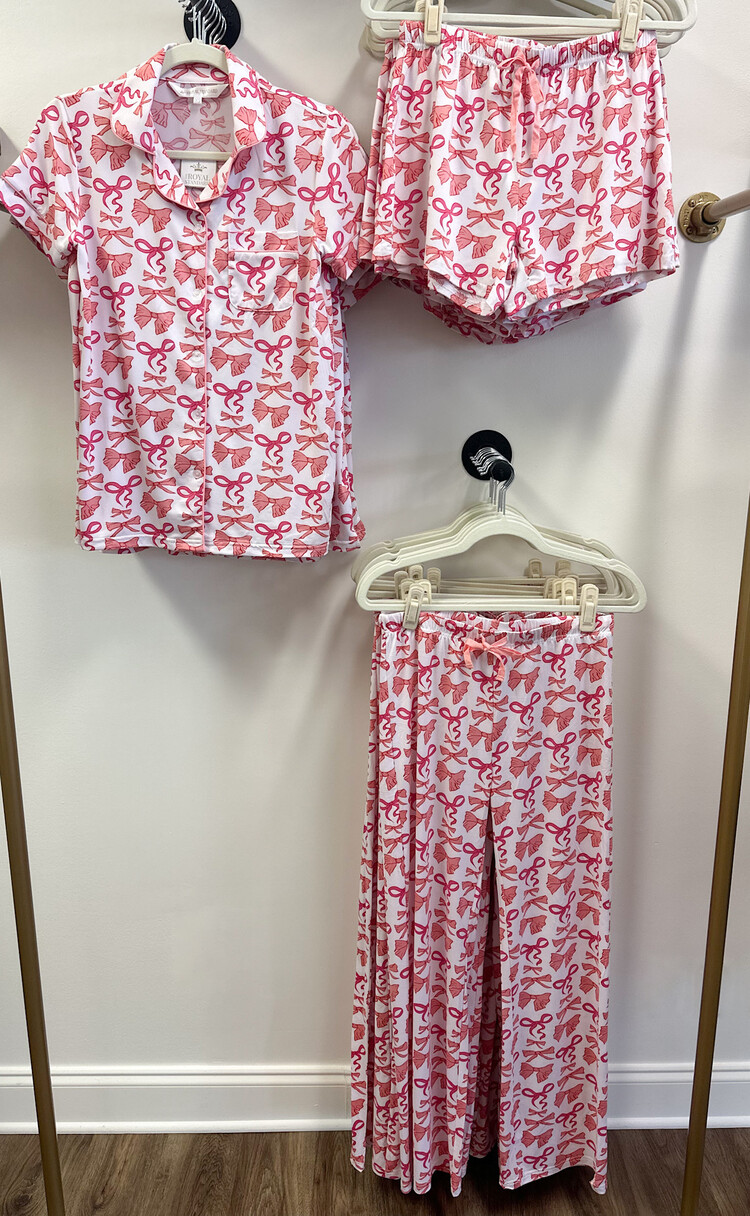 Pink Bow Pajama Pants