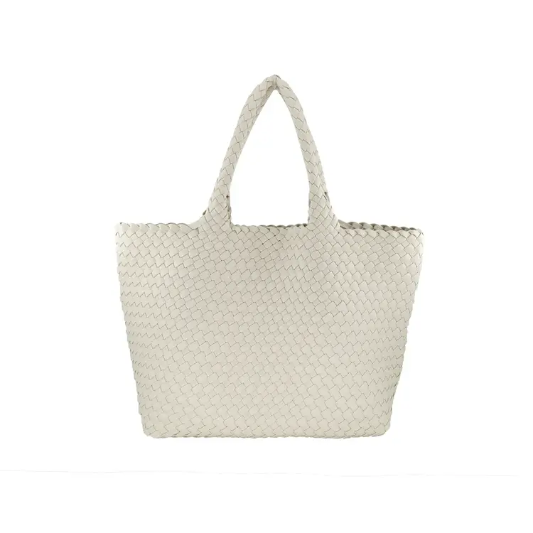 Woven Neoprene 2 in 1 Tote - White