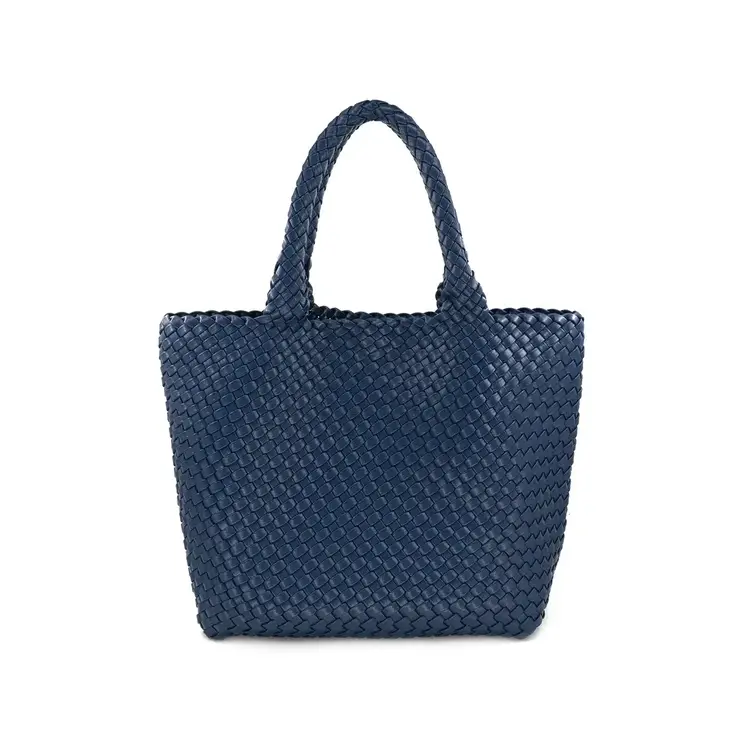 Woven Neoprene 2 in 1 Tote - Navy Blue