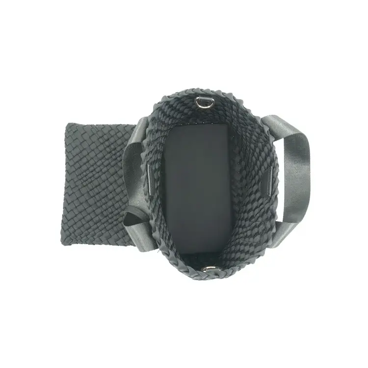 Woven 2 in 1 Fringe Crossbody Purse - Beige