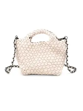Woven Baby Crossbody - White