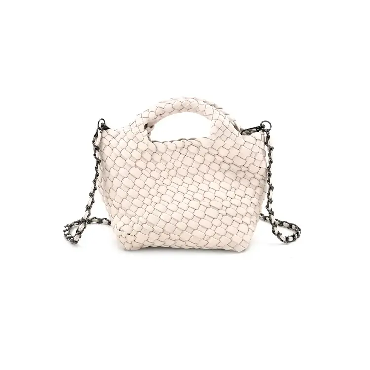 Woven Neoprene Baby Crossbody - White
