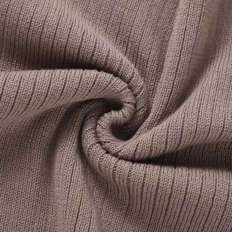 Mocha Ribbed Organic Cotton Baby Blanket
