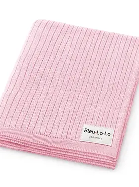 Bubblegum Pink Ribbed Baby Blanket