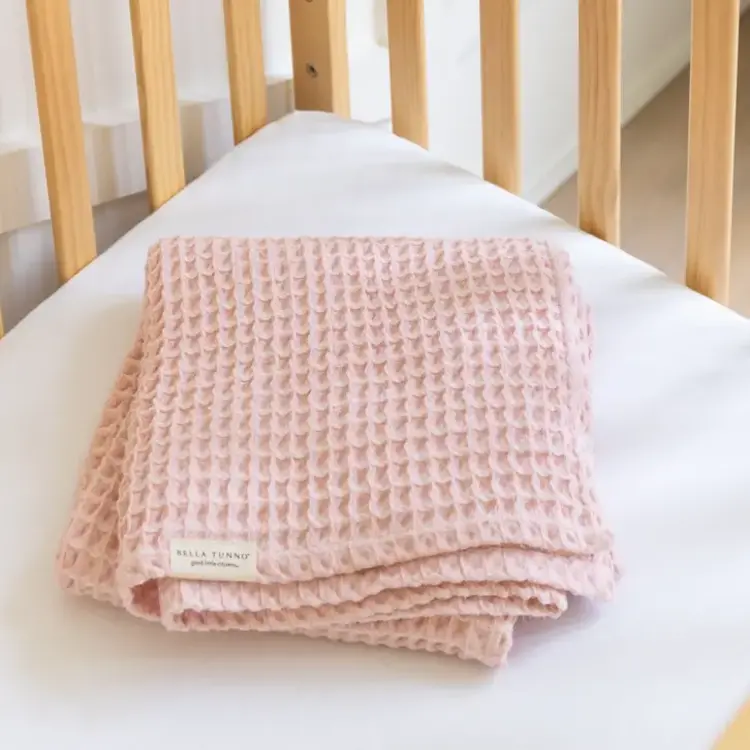 Pink Waffle Baby Blanket