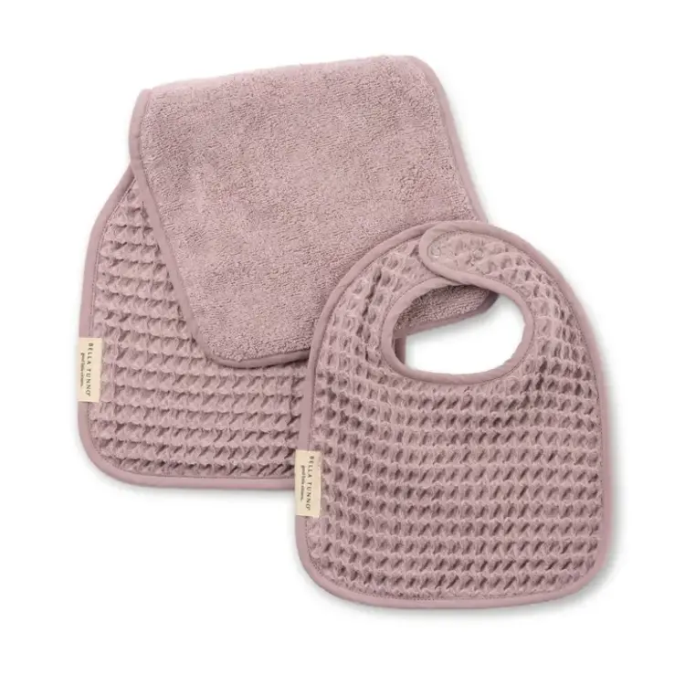 Orchid Bella Tunno Reversible Bib + Burp Set