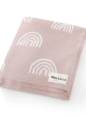 Pink Rainbow Baby Blanket
