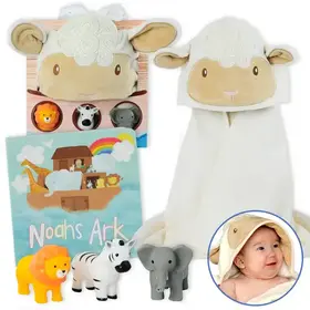 Noah's Ark Lamb Towel + Gift Set