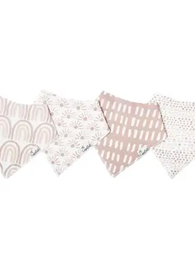 Copper Pearl Rainbow Bandana Bibs