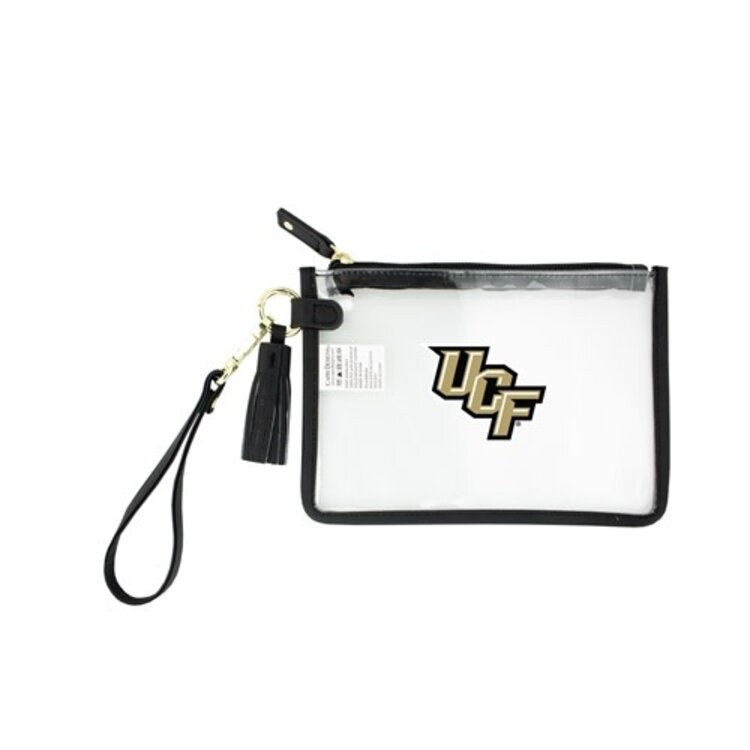 Capri Designs Black UCF Clear Wristlet