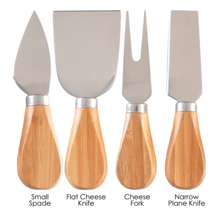 4 Piece Cheese Knife Tool Set