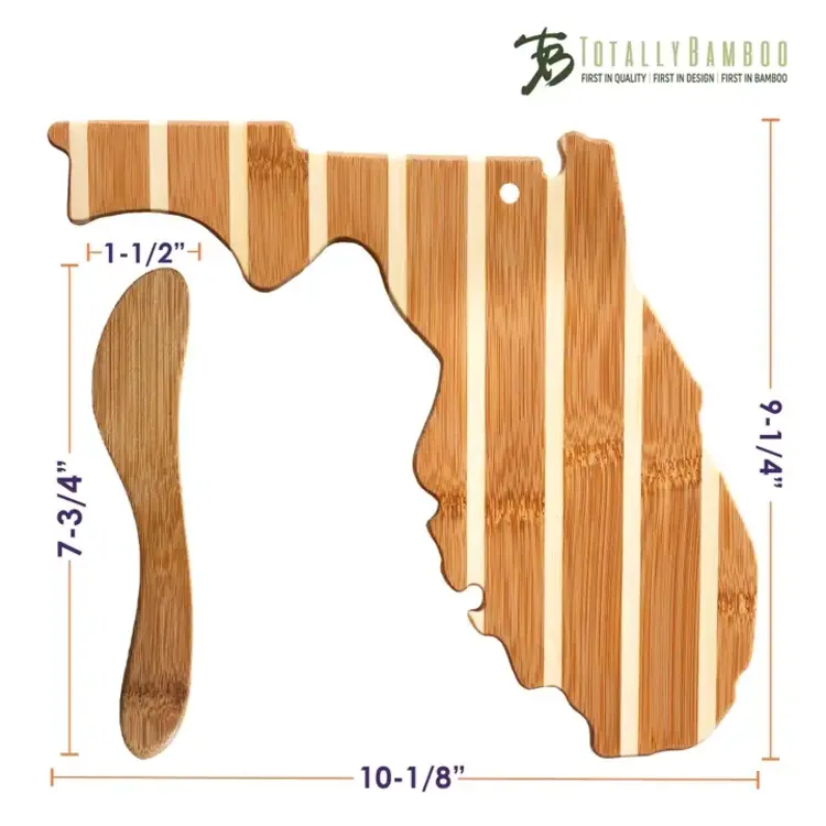 Bamboo Florida Shaped Board & Spreader