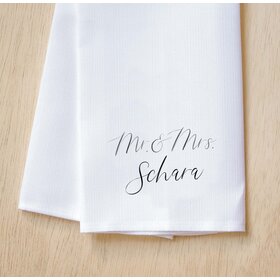 Couple Personalized Tea Towel
