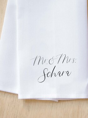 Couple Personalized Tea Towel