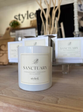 The Glow Edit by Styled Jupiter Sanctuary 11 oz Boxed Candle