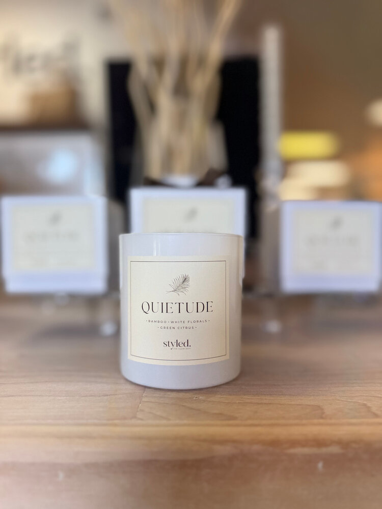 The Glow Edit by Styled Jupiter Quietude 11 oz Boxed Candle