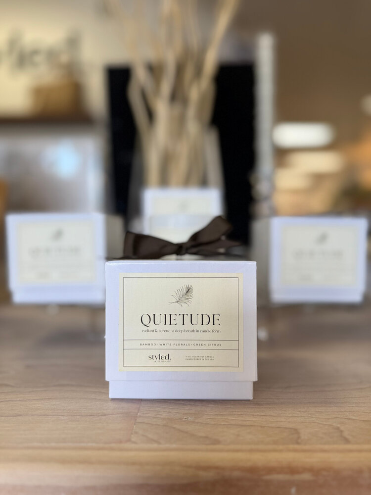 The Glow Edit by Styled Jupiter Quietude 11 oz Boxed Candle