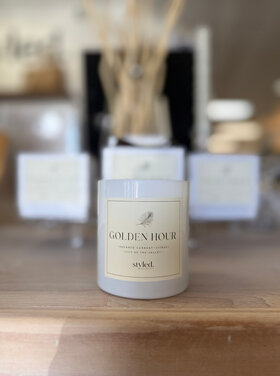The Glow Edit by Styled Jupiter Golden Hour 11 oz Boxed Candle