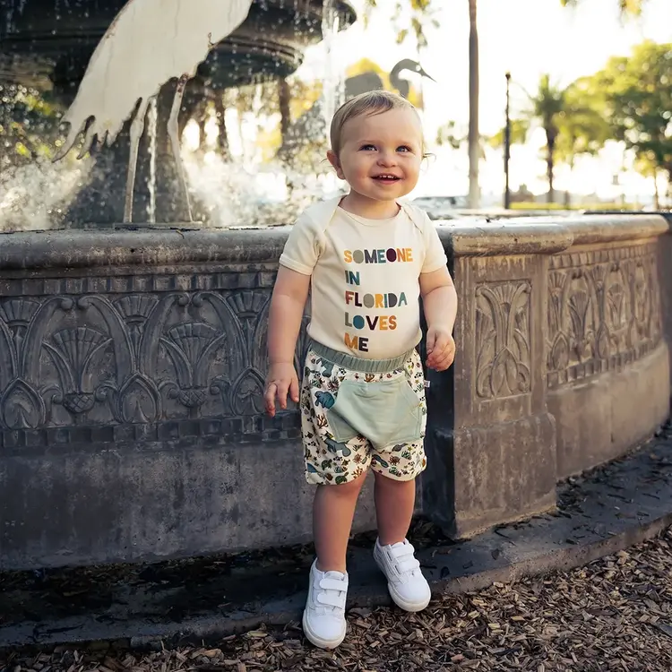 Emerson & Friends Emerson & Friends Someone In Florida Loves Me Onesie