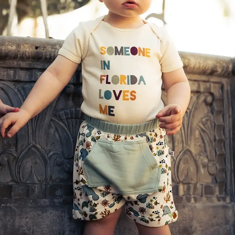 Emerson & Friends Emerson & Friends Someone In Florida Loves Me Onesie