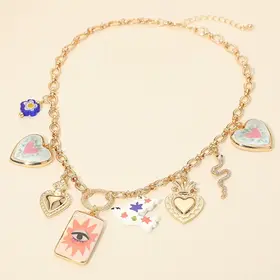 Chunky Charm Necklace
