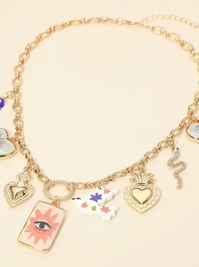 Chunky Charm Necklace