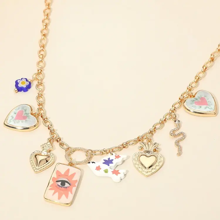 Secret Box Chunky Charm Necklace