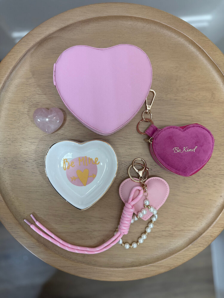 Pink Heart Jewelry Box