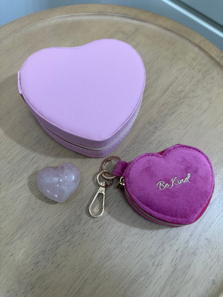 Pink Heart Jewelry Box