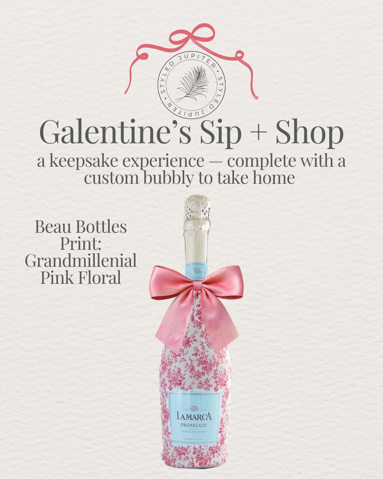 Styled Jupiter Styled Signature Keepsake Experience: Galentine's Bubbly Bottle