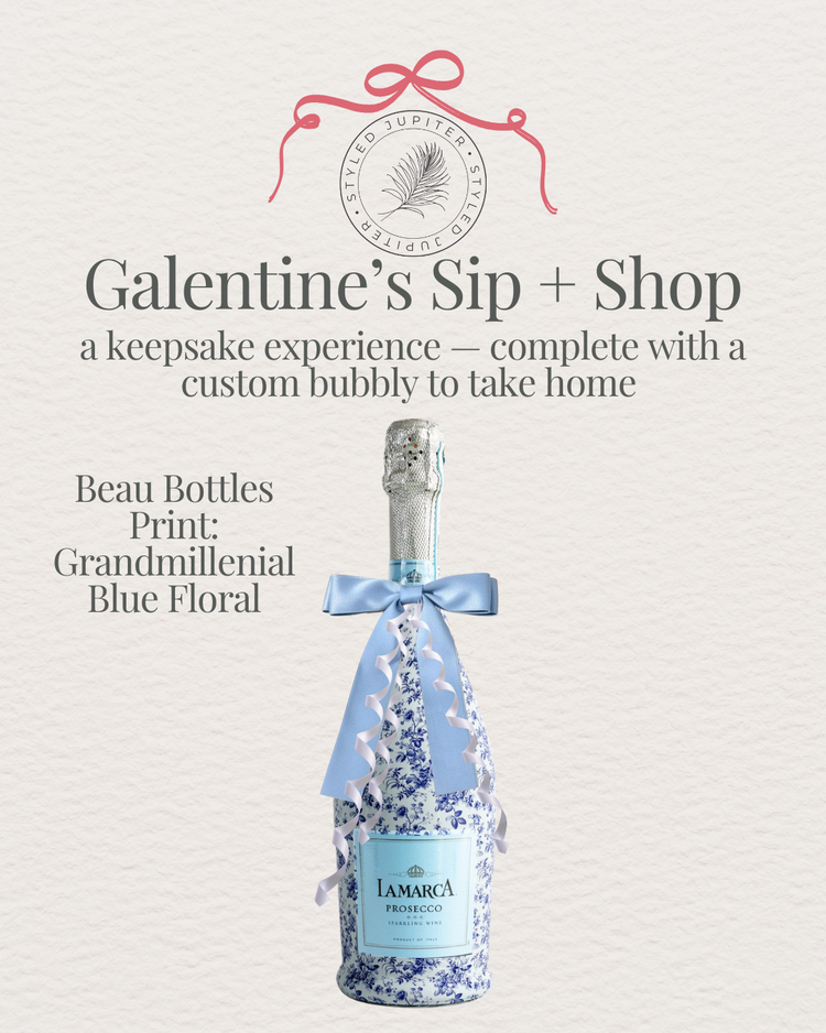 Styled Jupiter Styled Signature Keepsake Experience: Galentine's Bubbly Bottle